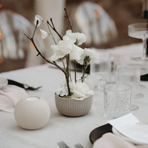 Blumenschale taupe – Höhe 6 cm, ⌀ 11 cm