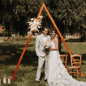 Backdrop Holz Dreieck