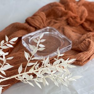 Glasunterteller für Blockkerzen