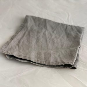Leinen Serviette grau – 45 x 45 cm