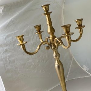 Kerzenständer 5-armig gold