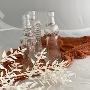 Kleine Tischvase/Flasche „Crystal“ – klar