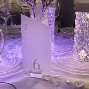 Tischnummern frosted Acryl 1 bis 13