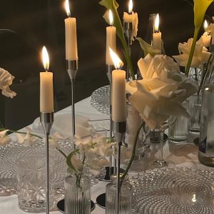 Kerzenständer „Silber“ – 3er Set