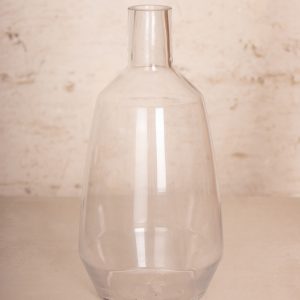 Ballonvase mittel klar – Höhe 35 cm, Öffnung 4 cm